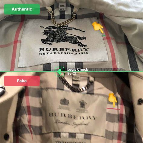 how to tell if burberry is real or fake|do all burberry buttons say.